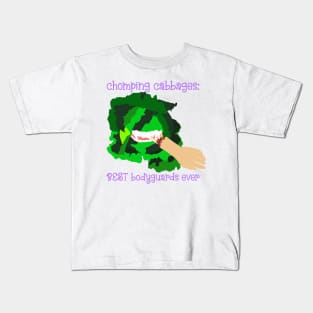 Chomping Cabbages BEST bodyguards ever Kids T-Shirt